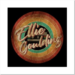 Ellie Goulding Vintage Circle Art Posters and Art